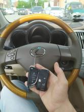 Lexus RX 330. Запрограммировали дополнительный выкидной чип ключ в замен, самостоятельной "переделки".