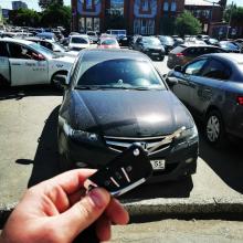 Honda Accord 7 поколения. Запрограммировали дополнильный выкидной чип ключ с кнопками открытия/закрытия центрального замка авто